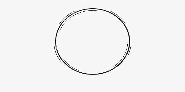 白色线条圆圈简约商业素材