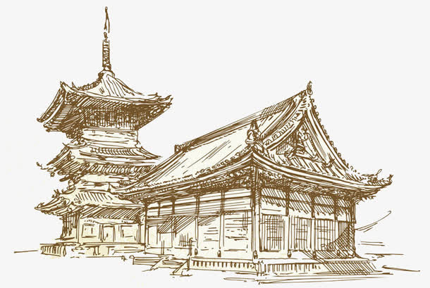 关键词 : 手绘,建筑速写,中国风,古典,古楼,装饰,免扣,矢量,古楼一角
