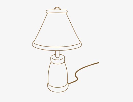 线条台灯