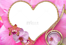 爱心相框免抠素材