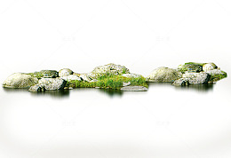 水边石块