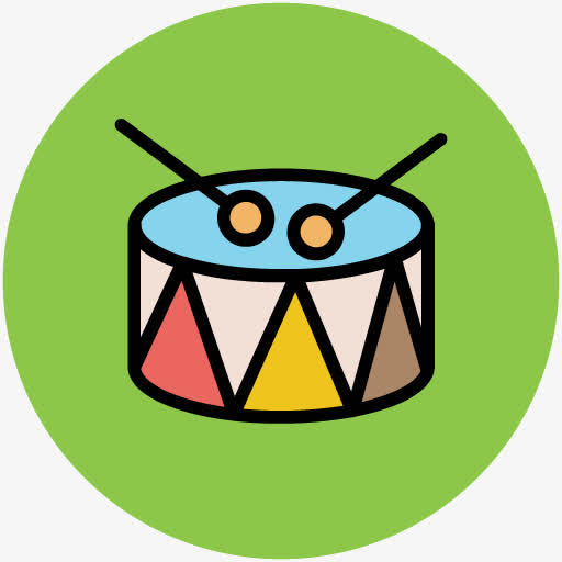 卡通音符素材乐符剪影