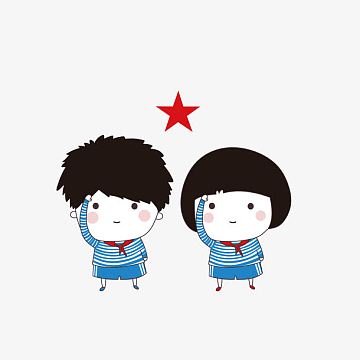 星星png卡通手绘国外敬礼士兵png漂亮的女孩免抠图png女警察敬礼png