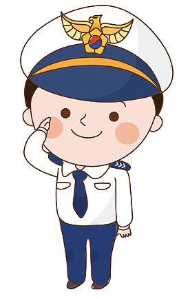 敬礼的机长