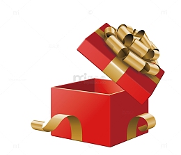 矢量红色礼品盒