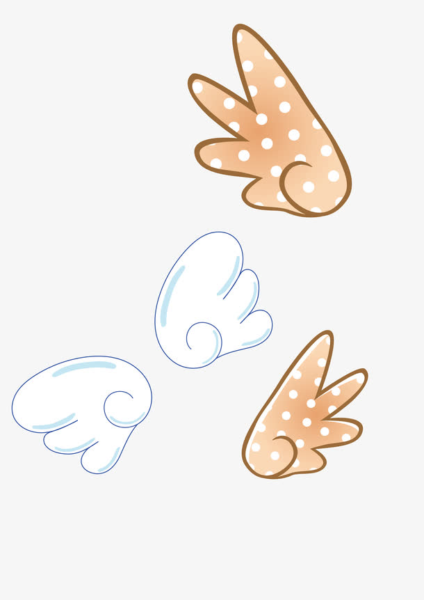 可爱翅膀免抠素材免费下载_觅元素51yuansu.com