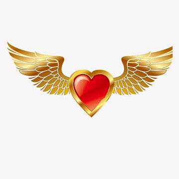 金色翅膀爱心