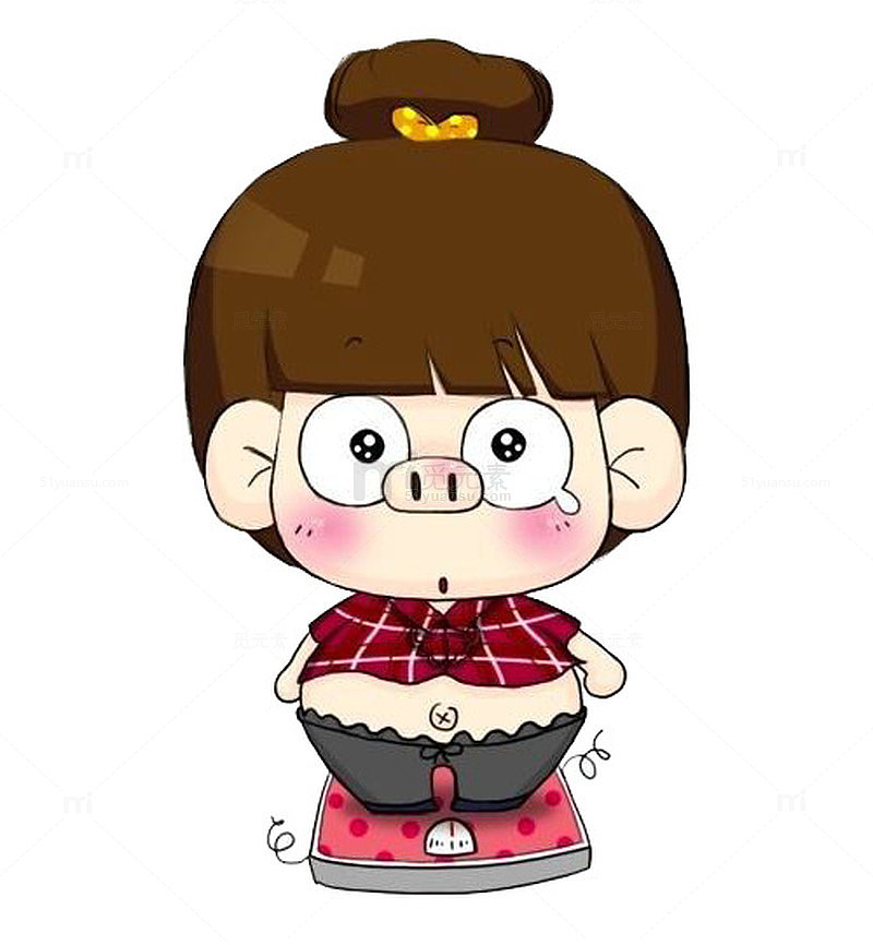 称体重的小女孩