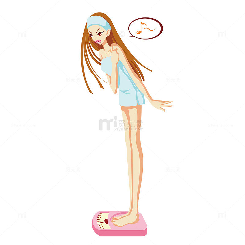 称体重的女孩