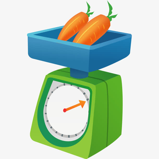 卡通公平称称蔬菜胡萝卜