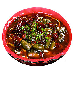 美味的水煮鳝鱼菜品