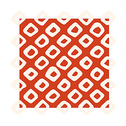 红底方块日本传统图案矢量素材平