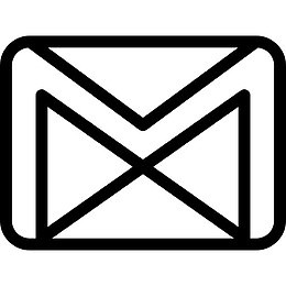 聊天通信Gmail谷歌线图标标