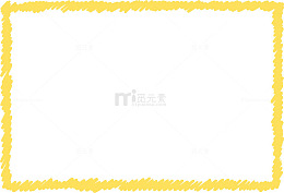 黄色涂鸦边框