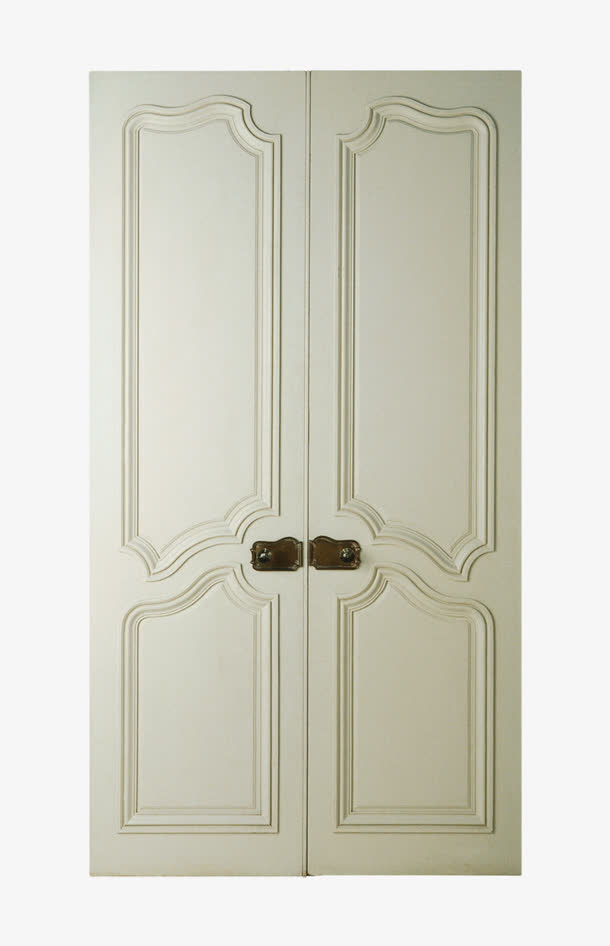 双开白色木门
