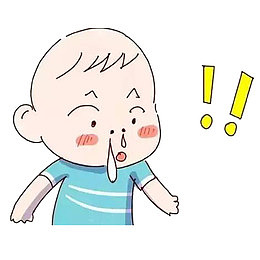 卡通流鼻涕泡的宝宝