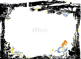 水墨边框素材png