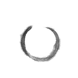 当代 水墨圆框 中国风 装饰