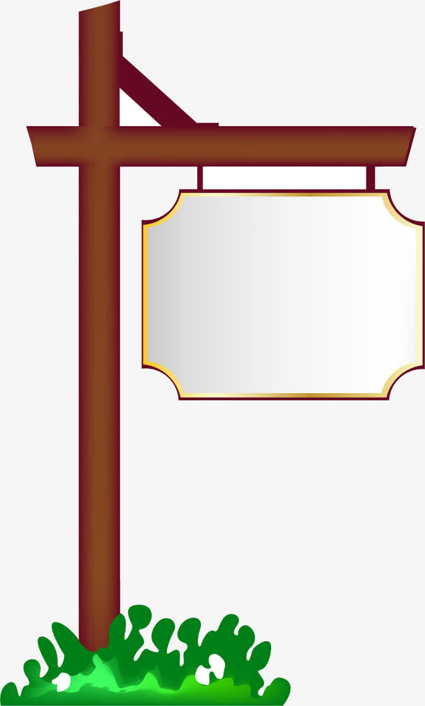 矢量手绘告示牌素材免费下载_觅元素