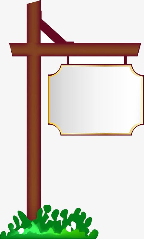 矢量手绘告示牌