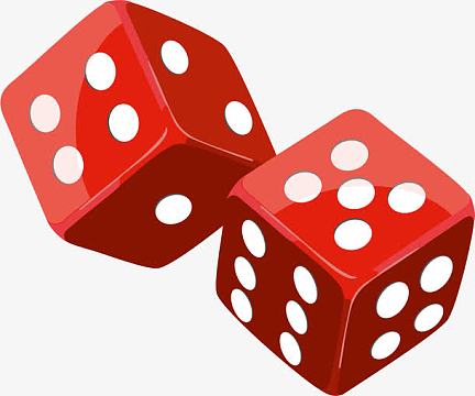 红色矢量骰子