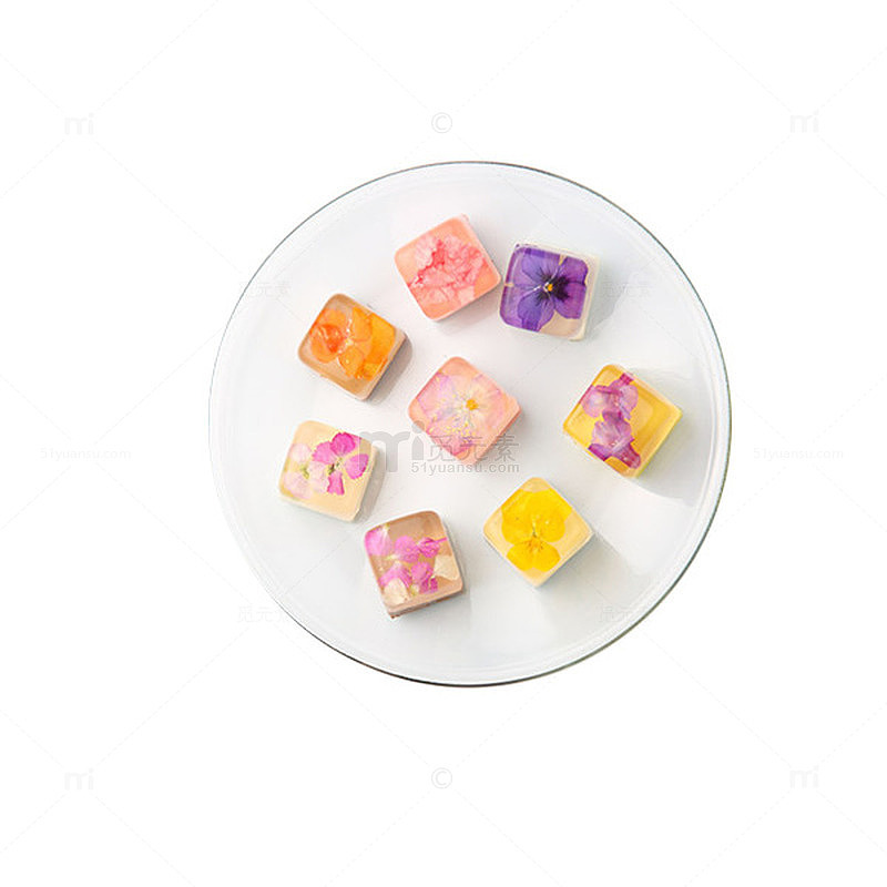 花朵多种口味糕点