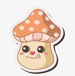 png可爱的小蘑菇pngpng大虎牙的拉链怪物pngpng手绘兔