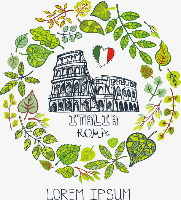 装饰唯美罗马建筑免抠素材免费下载_觅元素51yuansu.com