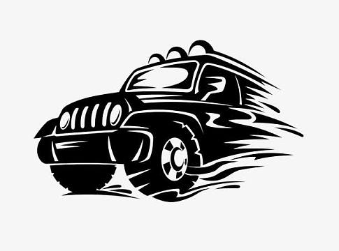 x733)aipng矢量卡通运动型多功能车吉普车素(3947x3021)png灯光卡通矢