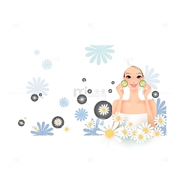 手绘图案时尚女性