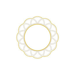 金色花边边框