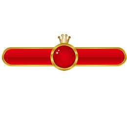 矢量皇冠金色花边标签