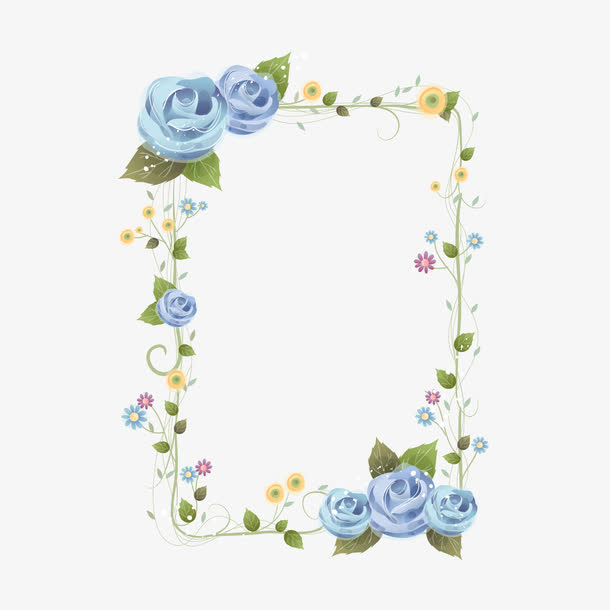 花卉边框素材免费下载_觅元素