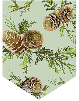 松树元素底纹装饰