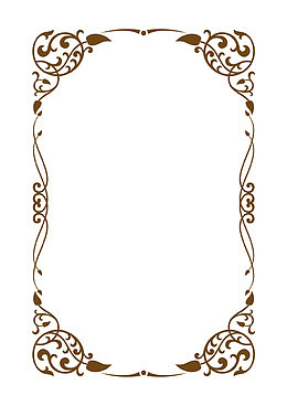 简约花纹欧式边框元素