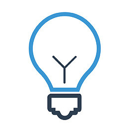 灯泡经营理念创意思想灯光媒体i