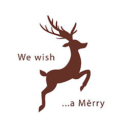 圣诞麋鹿矢量图