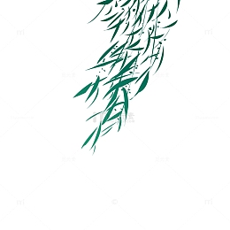 卡通柳叶