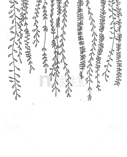 手绘叶片