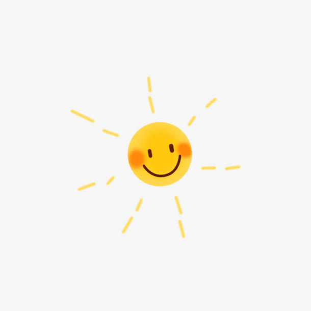 卡通笑脸太阳