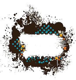 炸开水墨素材图片