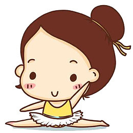 手绘跳舞的女孩