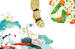 莲花莲藕菜品