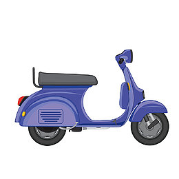 矢量小型摩托车