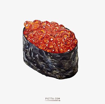 鱼子酱寿司素材_鱼子酱寿司图片元素-觅元素