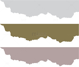 彩色撕纸banner矢量
