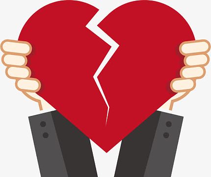 撕心裂肺(1788x1500)png卡通红色的破损的爱心png(1000x1000)png心碎