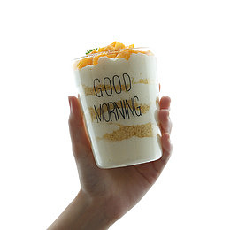 川岛屋Good morning玻璃早餐杯产品