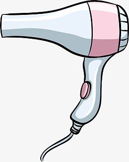 卡通手绘白色头发性感模特矢量图