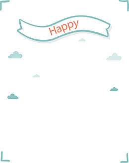 小清新绿色边框